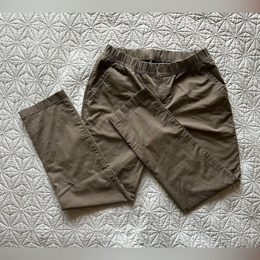 Prana Women's Straight Leg Pants in Olive Brown